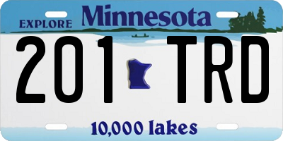 MN license plate 201TRD