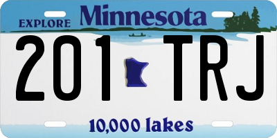 MN license plate 201TRJ