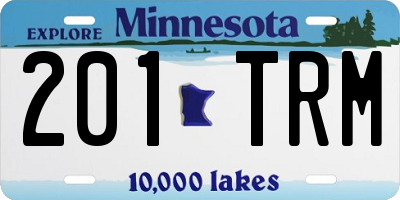 MN license plate 201TRM