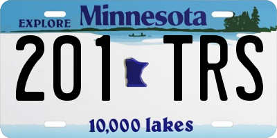 MN license plate 201TRS