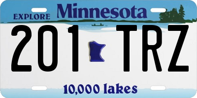 MN license plate 201TRZ