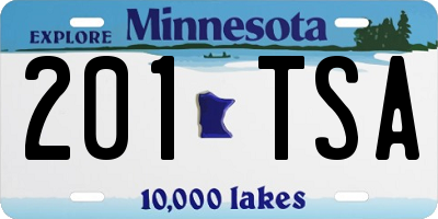 MN license plate 201TSA
