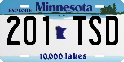 MN license plate 201TSD