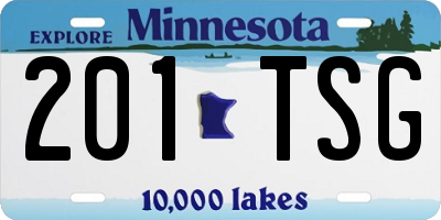 MN license plate 201TSG