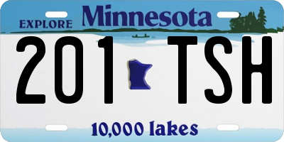 MN license plate 201TSH