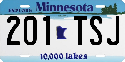 MN license plate 201TSJ