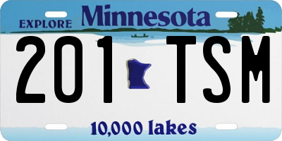 MN license plate 201TSM