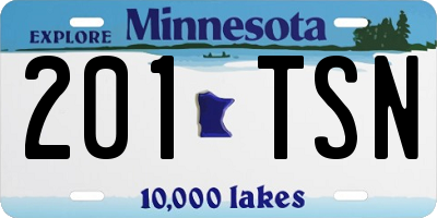 MN license plate 201TSN