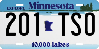 MN license plate 201TSO