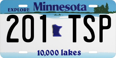 MN license plate 201TSP