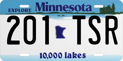 MN license plate 201TSR