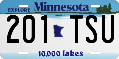 MN license plate 201TSU