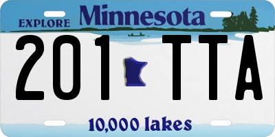 MN license plate 201TTA