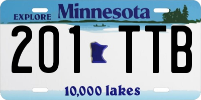 MN license plate 201TTB