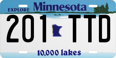MN license plate 201TTD