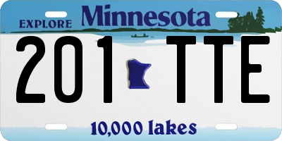 MN license plate 201TTE