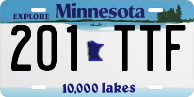 MN license plate 201TTF