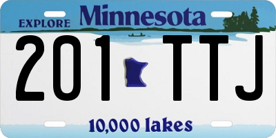 MN license plate 201TTJ
