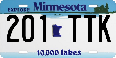 MN license plate 201TTK