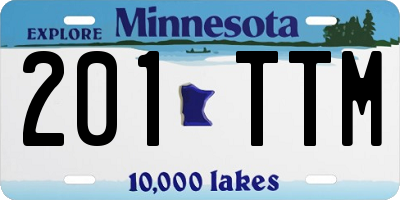 MN license plate 201TTM