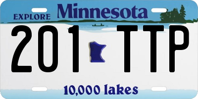 MN license plate 201TTP