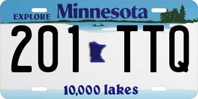 MN license plate 201TTQ