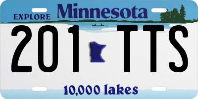 MN license plate 201TTS