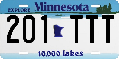 MN license plate 201TTT