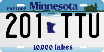 MN license plate 201TTU
