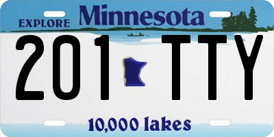 MN license plate 201TTY