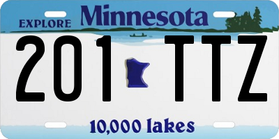 MN license plate 201TTZ