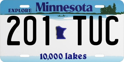 MN license plate 201TUC