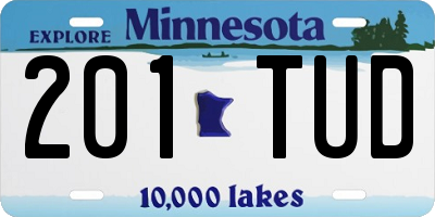 MN license plate 201TUD