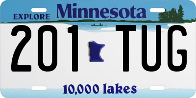 MN license plate 201TUG