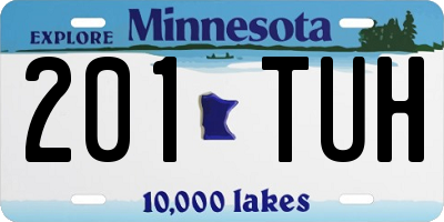 MN license plate 201TUH