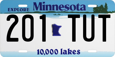 MN license plate 201TUT