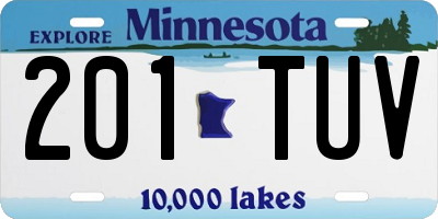 MN license plate 201TUV