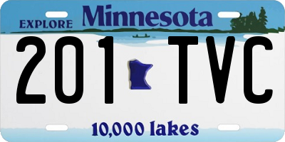 MN license plate 201TVC