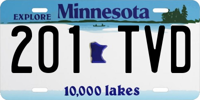 MN license plate 201TVD