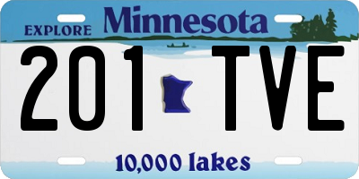 MN license plate 201TVE