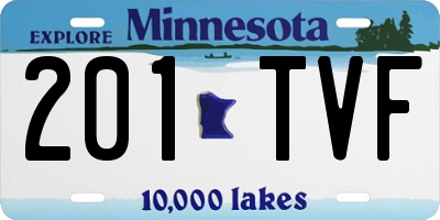 MN license plate 201TVF