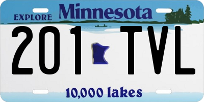 MN license plate 201TVL