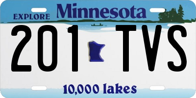 MN license plate 201TVS