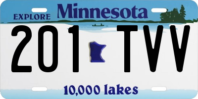 MN license plate 201TVV
