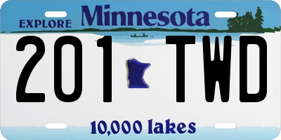 MN license plate 201TWD
