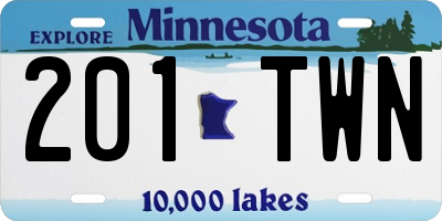 MN license plate 201TWN