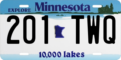 MN license plate 201TWQ