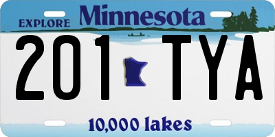 MN license plate 201TYA