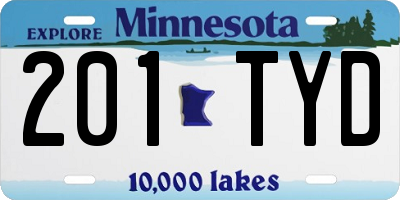 MN license plate 201TYD