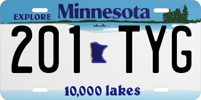 MN license plate 201TYG